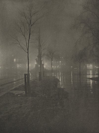 Nasse Nacht, Columbus Circle, New York, ca. 1925 von William A. Fraser
