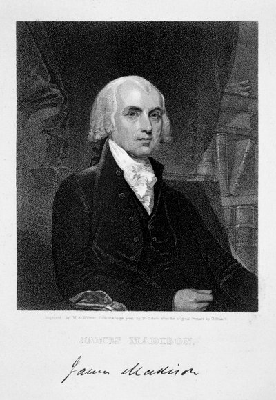 James Madison, 4. Präsident der Vereinigten Staaten von Amerika von William A Wilmer