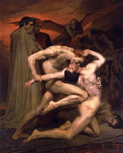 Dante und Virgil in der Hölle von William-Adolphe Bouguereau