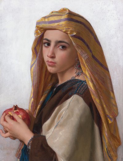 Mädchen mit einem Granatapfel von William-Adolphe Bouguereau
