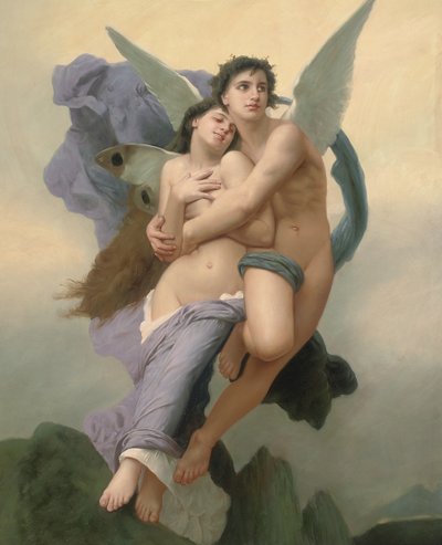 Die Entführung der Psyche, 20. - 21. Jahrhundert von William Adolphe Bouguereau