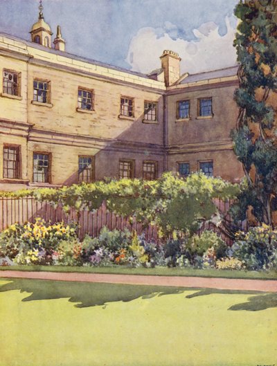Trinity College vom Garten von William Ainsworth Wildman