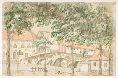 Batavia aus einem Album von 372 Zeichnungen von Landschaften, Küstenlinien, Kostümen und Alltagsleben während der Gesandtschaft von Lord Macartney an den Kaiser von China, zwischen 1792 und 1794 von William Alexander
