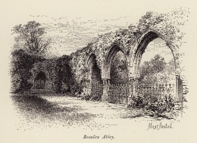 Beaulieu-Abtei (Stich) von William Alexander Ansted