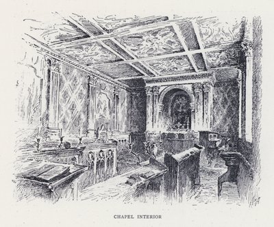 Kapelleninnenraum (Stich) von William Alexander Ansted