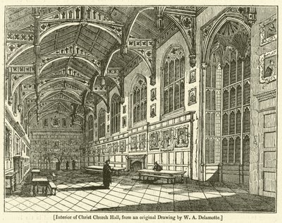 Innenraum der Christ Church Hall von William Alfred Delamotte