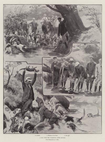 Ein Tag mit den Culmstock Otterhunden von William Barnes Wollen