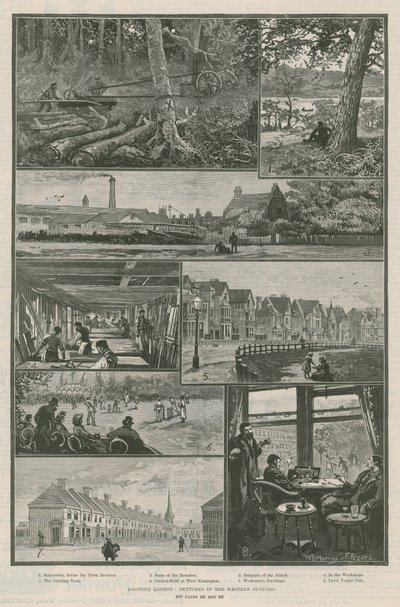 Wachsendes London; Skizzen in den westlichen Vororten von William Bazett Murray