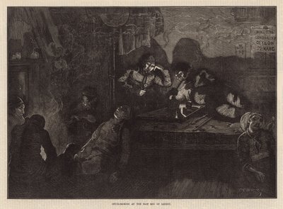 Opiumrauchen im East End von London (Gravur) von William Bazett Murray