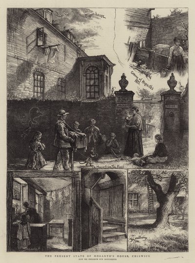 Der gegenwärtige Zustand des Hogarth-Hauses, Chiswick von William Bazett Murray