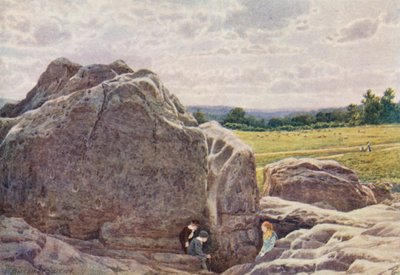Blick auf das Happy Valley von den Felsen auf dem Common, Tunbridge Wells von William Biscombe Gardner