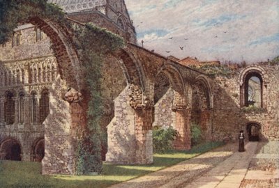 Ruinen der Krankenstation, Kathedrale von Canterbury von William Biscombe Gardner