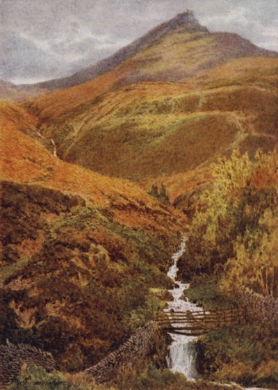 Der Nab und Golden Clough von Grindslow Dell, Edale von William Biscombe Gardner