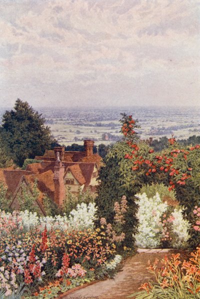Das Weald vom Garten des Doktors, Sutton Valence von William Biscombe Gardner