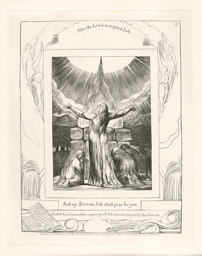 Und mein Diener Hiob wird für euch beten, 1825 von William Blake