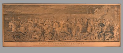 Kupferplatte für Chaucers Canterbury Pilger von William Blake