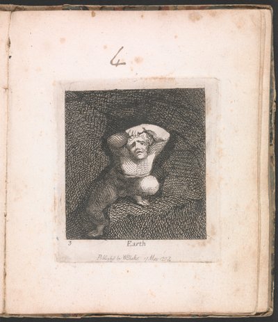 Für Kinder. Die Tore des Paradieses, Tafel 5, "Erde" von William Blake