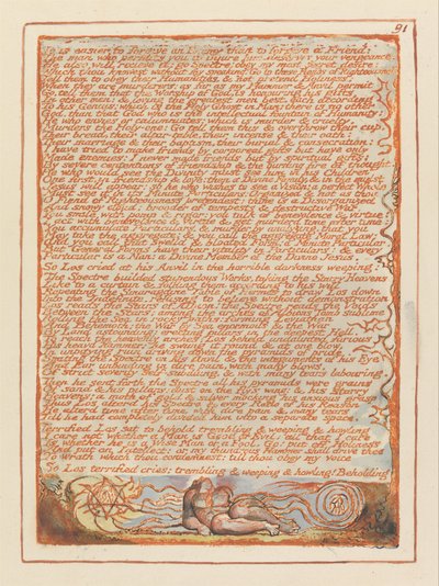 Jerusalem, Platte 91 von William Blake
