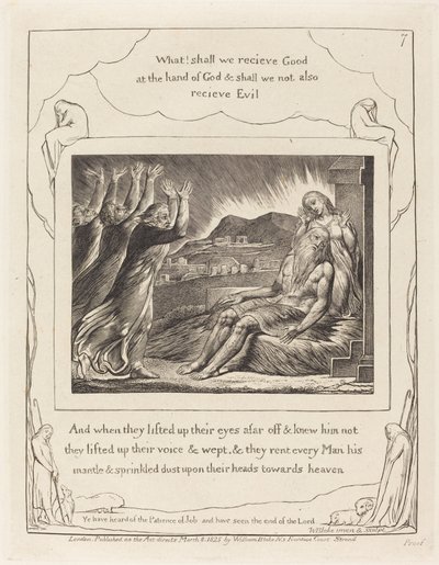 Hiobs Tröster von William Blake