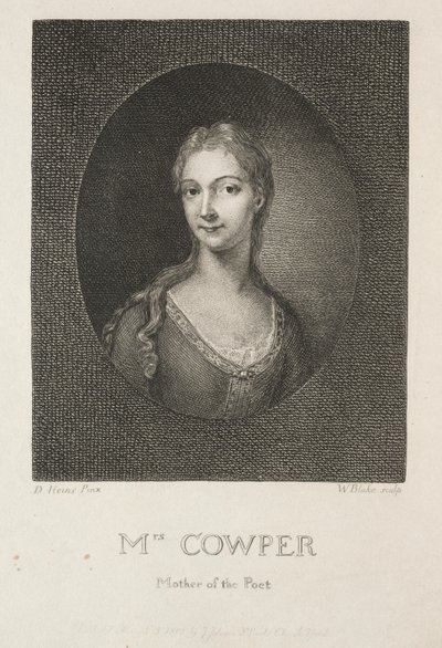Mrs. Cowper, Mutter des Dichters von William Blake