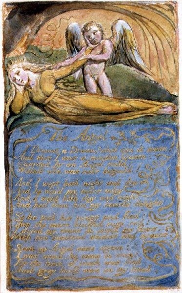 Der Engel: Tafel 41 aus Songs of Innocence and of Experience (Kopie AA) ca. 1815-26 von William Blake