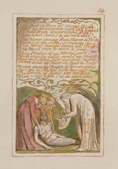 An Tirzah: Platte 52 aus Songs of Innocence and of Experience (Kopie AA) ca. 1815-26 von William Blake