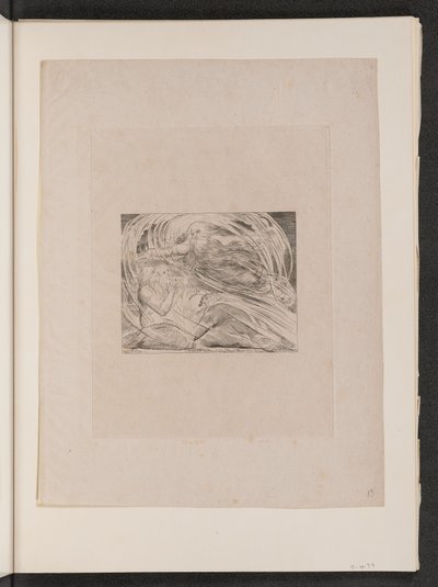 Der Herr antwortet Hiob aus dem Wirbelsturm von William Blake