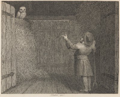 Die Eule und der Bauer von William Blake