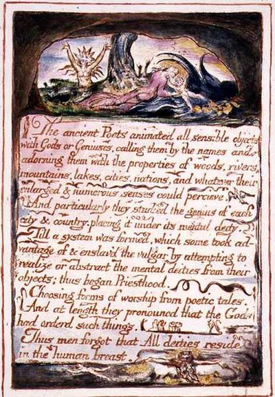 "Die alten Dichter...", Illustration und Text aus 