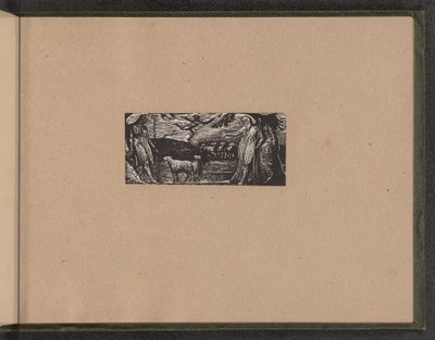 Thenot ermahnt Colinet, Lightfoot im Hintergrund, 1821 von William Blake