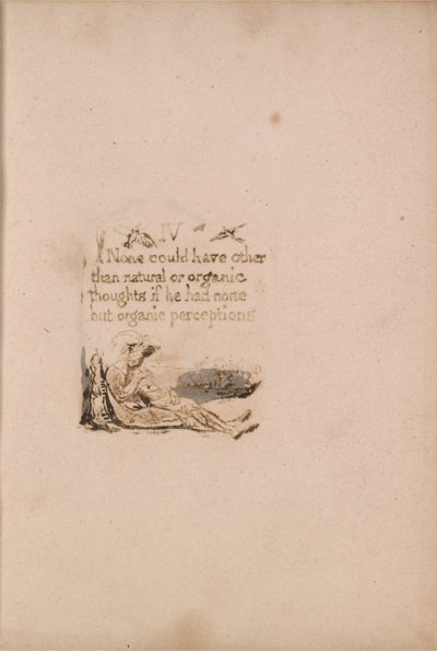 Es gibt keine natürliche Religion, Tafel 6, IV Keiner konnte . . . . (Bentley a7) von William Blake