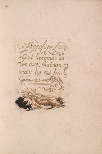 Es gibt keine natürliche Religion, Tafel 9 (Bentley b12) von William Blake