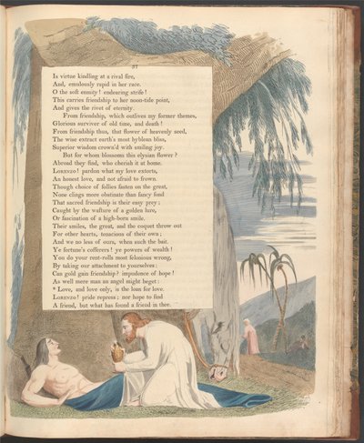 Youngs Nachtgedanken, Seite 37, Liebe, und nur Liebe, ist das Darlehen für Liebe von William Blake