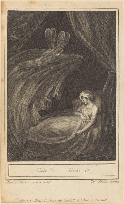 Gesang V, Vers 43 von William Blake after Mary Ann Flaxman