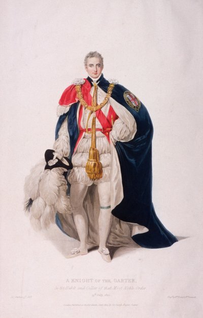Ritter des Hosenbandordens in zeremonieller Tracht, 1824 von William Bond