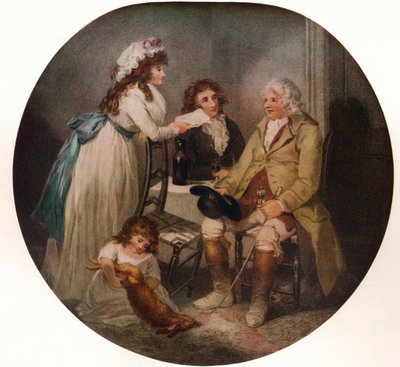 Der Besuch des Bauern bei seiner verheirateten Tochter in der Stadt, 1789, 1915 von William Bond