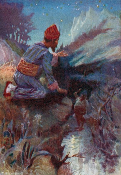 Illustration für Vathek, Eine arabische Erzählung, von William Beckford von William Bradshaw Handforth
