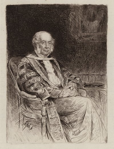 John Inglis von Glencorse, Lord Justice General von Schottland, Kanzler (Gravur) von William Brassey (after) Hole