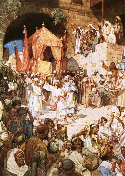 David bringt die Bundeslade nach Jerusalem von William Brassey Hole