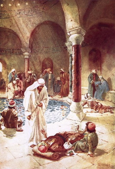 Jesus am Teich Bethesda von William Brassey Hole