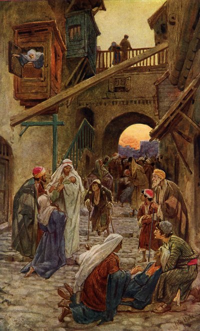 Jesus vollbringt Wunder in Kapernaum von William Brassey Hole