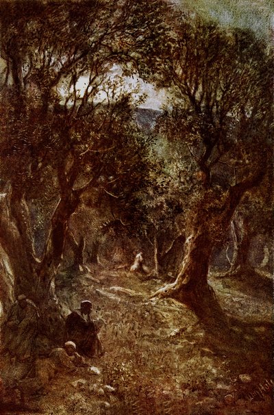 Jesus betet im Garten Gethsemane von William Brassey Hole