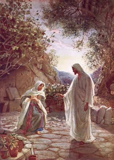 Jesus offenbart sich Maria Magdalena von William Brassey Hole