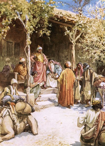 Josuas Vertrag mit den Männern von Gibeon von William Brassey Hole