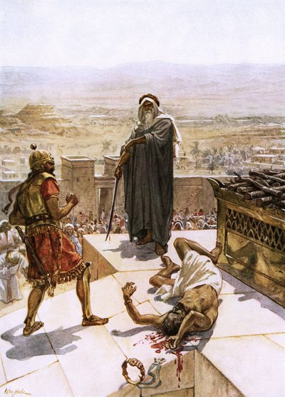 Samuel tötet Agag vor dem Herrn in Gilgal von William Brassey Hole