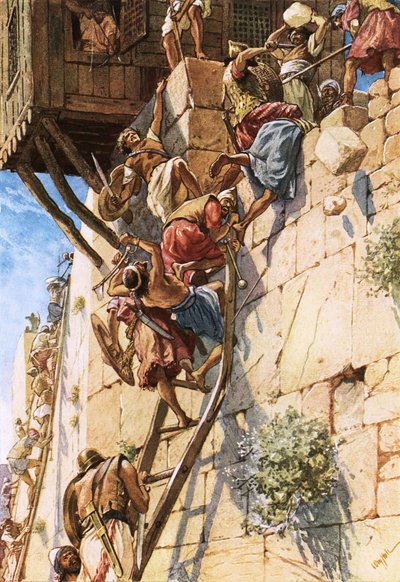 Die Eroberung Jerusalems von den Jebusitern von William Brassey Hole