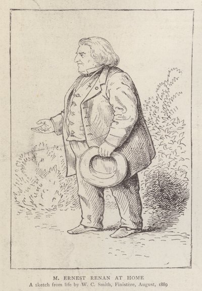 Ernest Renan, französischer Philosoph und Religionshistoriker, zu Hause von William C. Smith