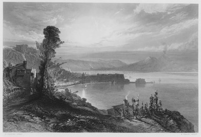 Die Bucht von Neapel, früher Morgen (Stich) von William Callow