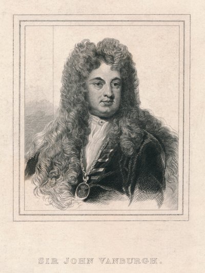 Sir John Vanburgh, 1830 von William Camden Edwards
