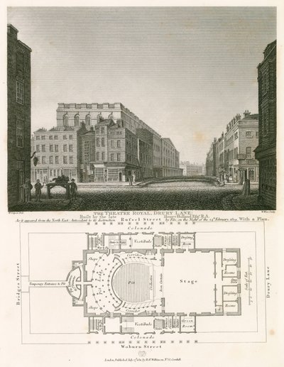 Das Königliche Theater, Drury Lane, London, erbaut von dem verstorbenen Henry Holland von William Capon